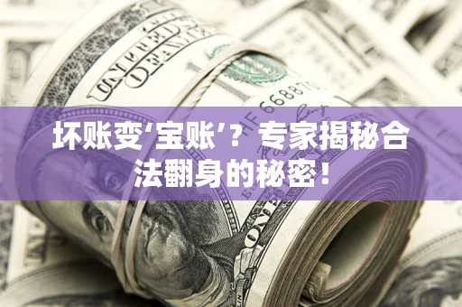 济南坏账变‘宝账’？专家揭秘合法翻身的秘密！
