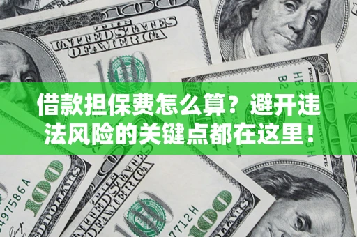 济南借款担保费怎么算？避开违法风险的关键点都在这里！